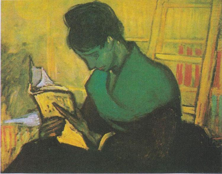 Vincent Van Gogh Woman reading a novel china oil painting image